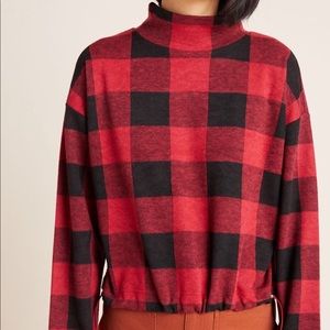 Anthropologie Samia Plaid Pullover NWT!!!!